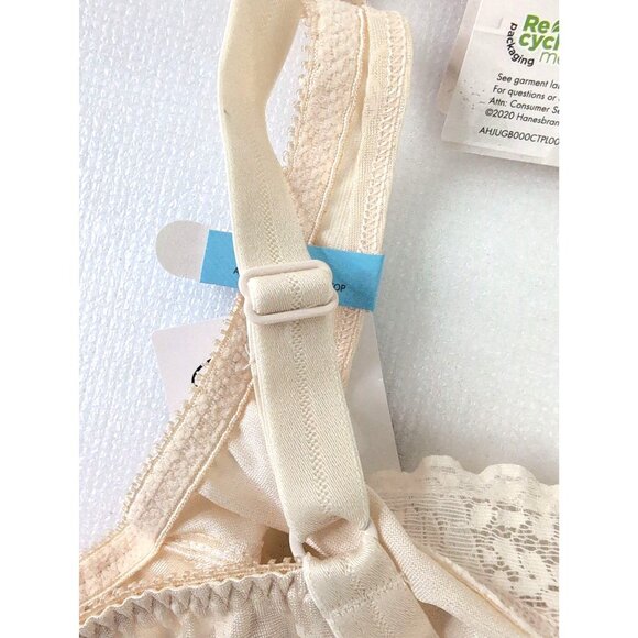 Playtex Secrets Full Figure Underwire Bra 36C Beige Unlined Full Coverage - Picture 7 of 8